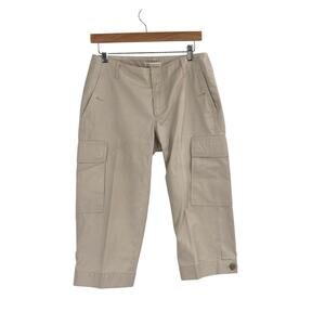 Vintage Banana Republic Khaki Cargo Baggy Crop Capris Women’s Size 8